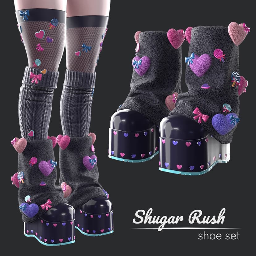 "SUGAR RUSH" shoes set